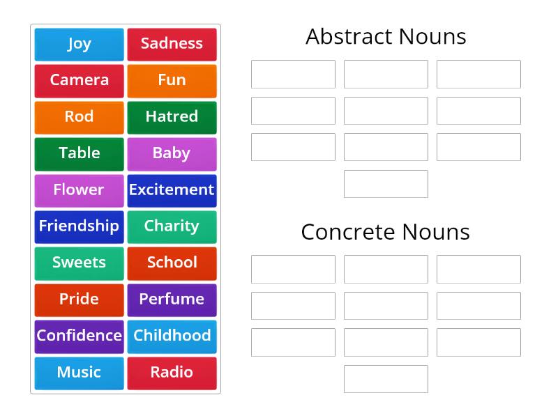 concrete-and-abstract-nouns-group-sort