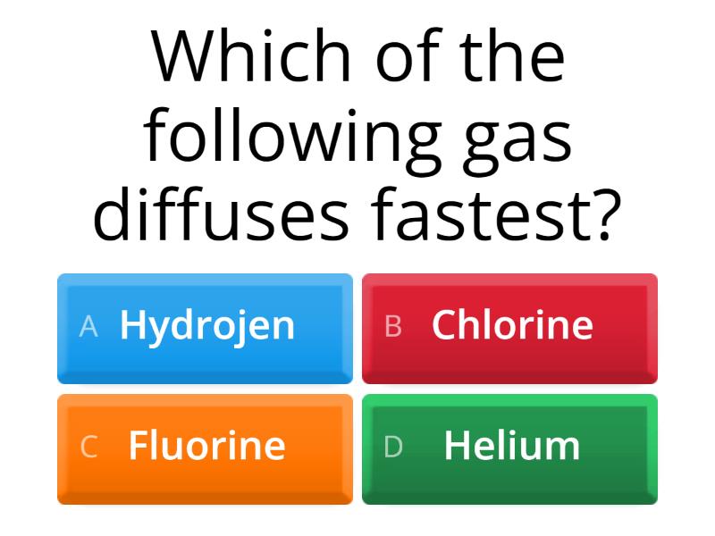 Chapter.5. The Physical states of matter - Quiz