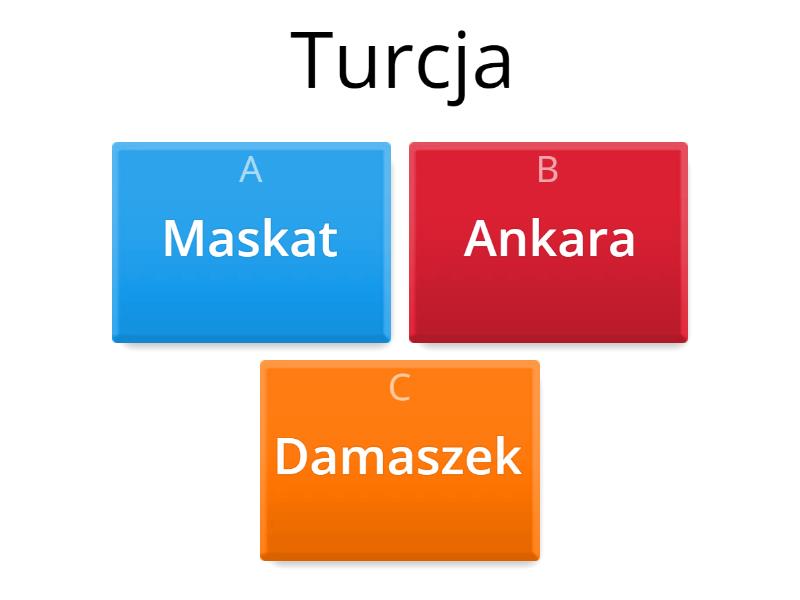 Państwa I Stolice Azji Quiz Stolice Azji - Test