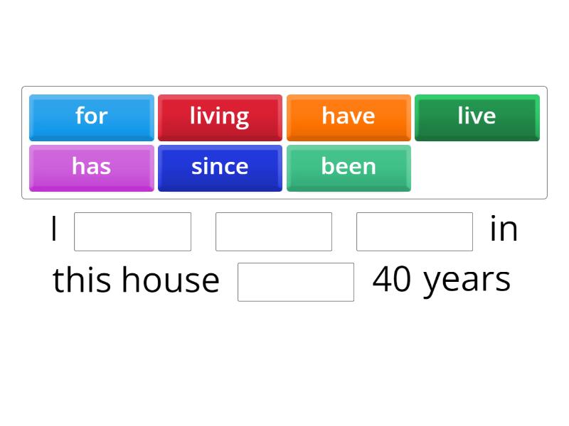 Present Perfect Progressive (For / Since) - - Missing word