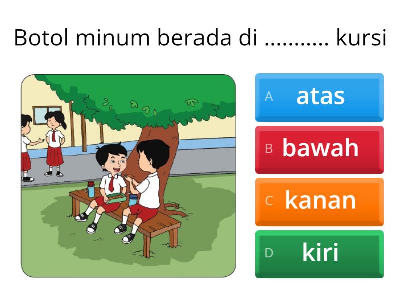 Posisi Benda Kelas 2 - Quiz