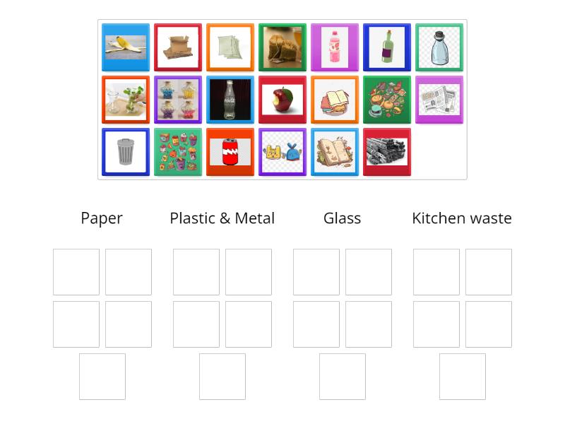 Waste classification. - Group sort