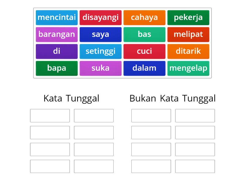 Kata Tunggal Tahun 2 - Group sort