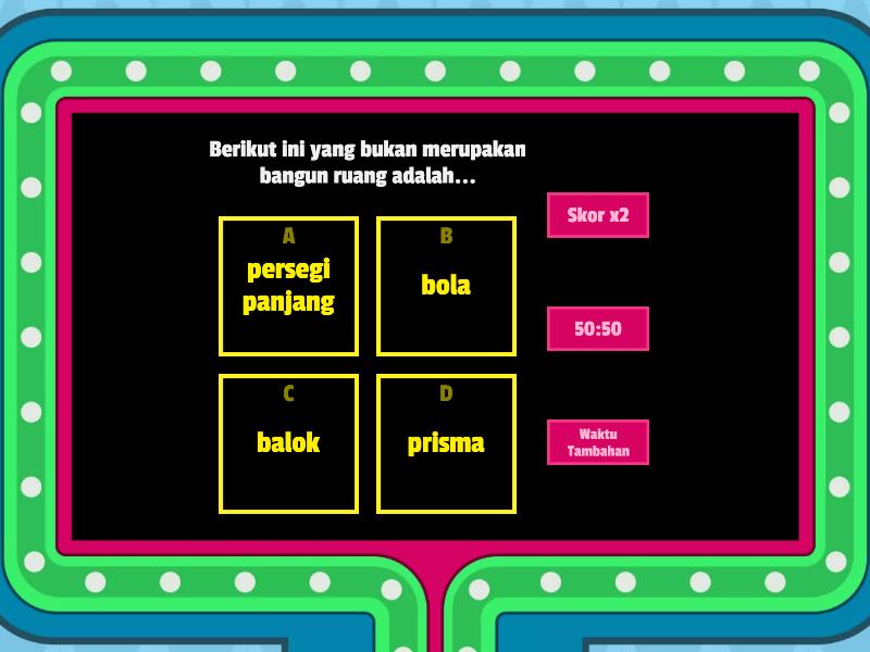 Tes Bangun Ruang - Gameshow Quiz