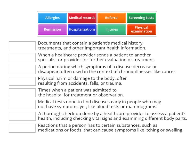 Patient History Match Up