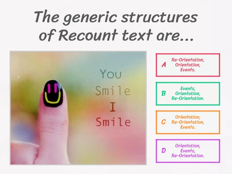 RECOUNT TEXT - Quiz