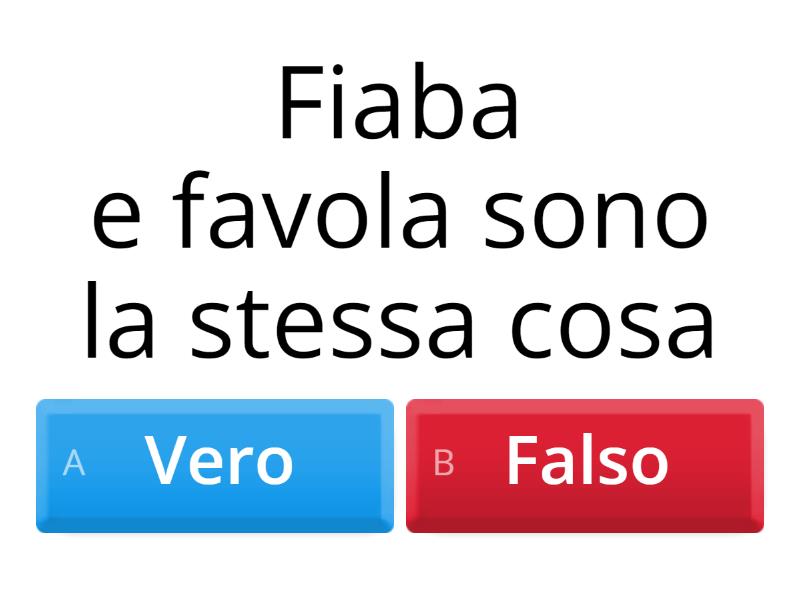 La Fiaba E La Favola - Quiz