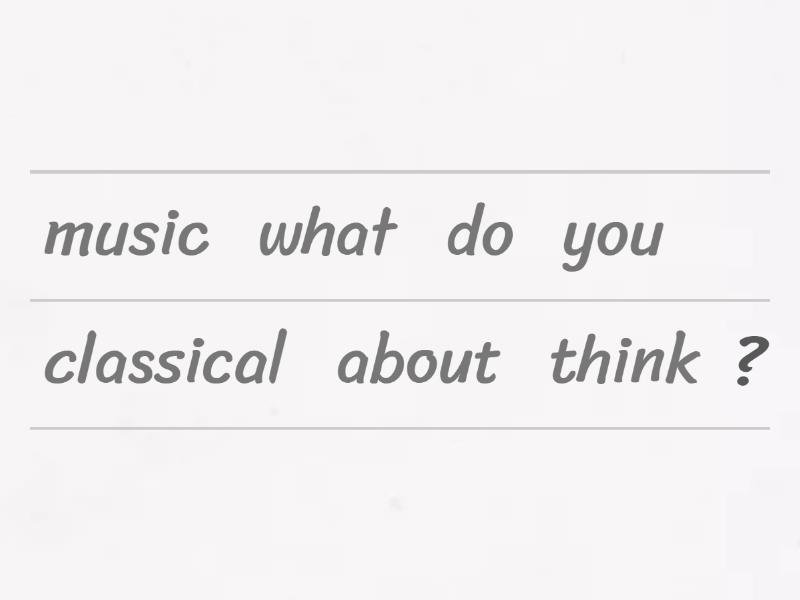 Simple Present Tense 6.grade Unjumble