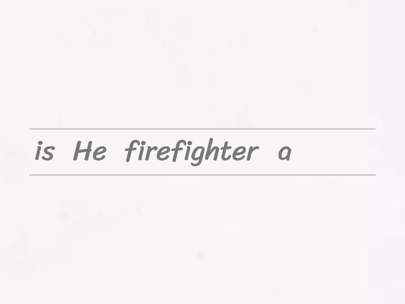 Sight words He/She/This/Is - Unjumble