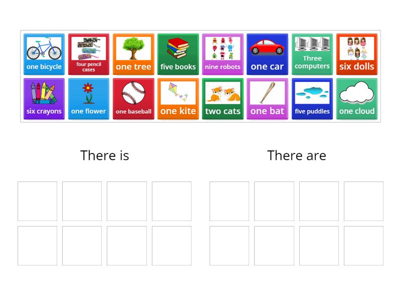 Articles There is / There are - Group sort