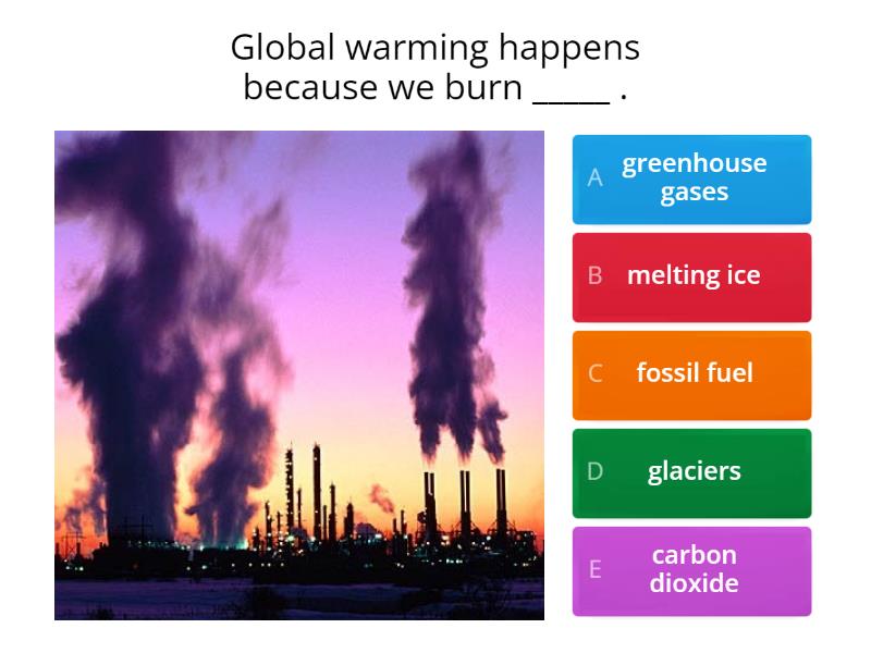 Climate change - sentences - Quiz