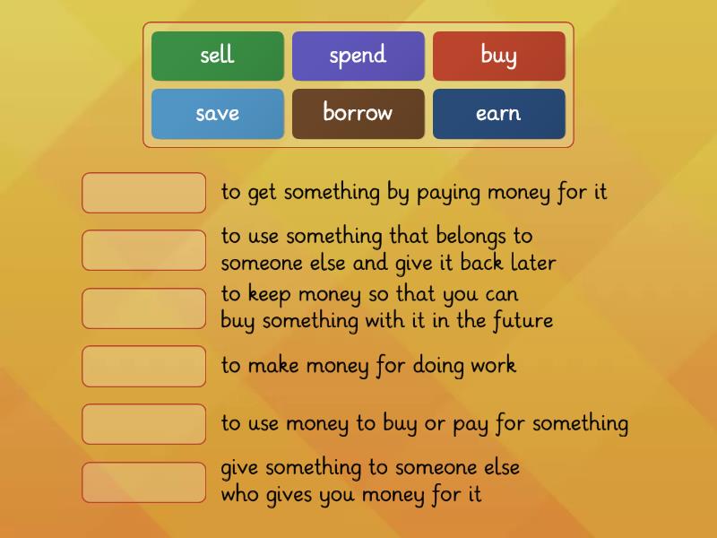 money-vocabulary-match-up