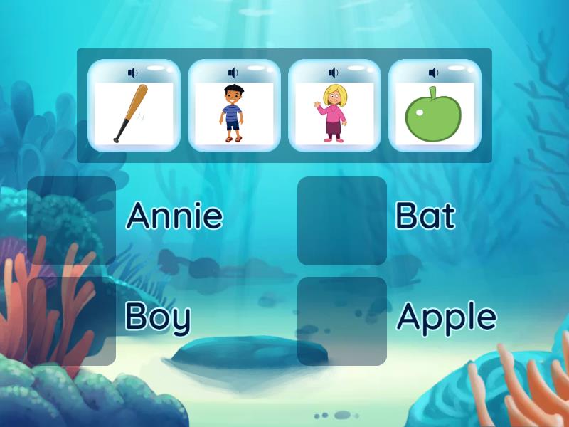 Family and Friends 1 - Unit Starter - Review letters A, B - Match up