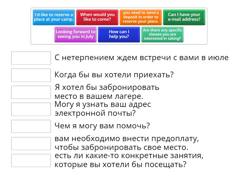 Spotlight 7 Module 6 English in use - Match up