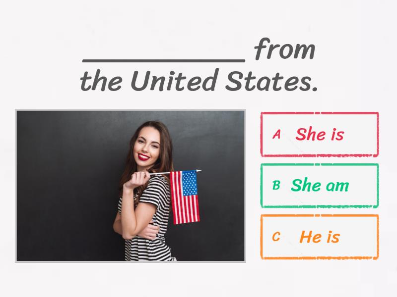 To be + he, she, it - Quiz