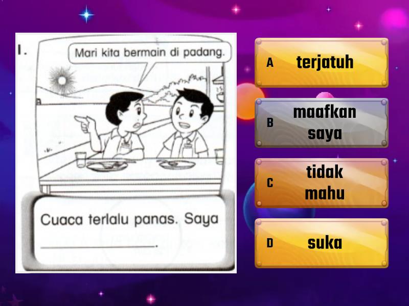 Unit 9 Berani Menghadapi Cabaran - Pendidikan Moral Tahun 1 - Quiz