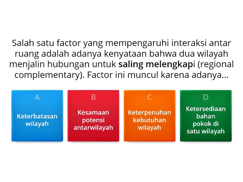 QUIS 1 RUANG DAN INTERAKSI ANTARRUANG - Quiz