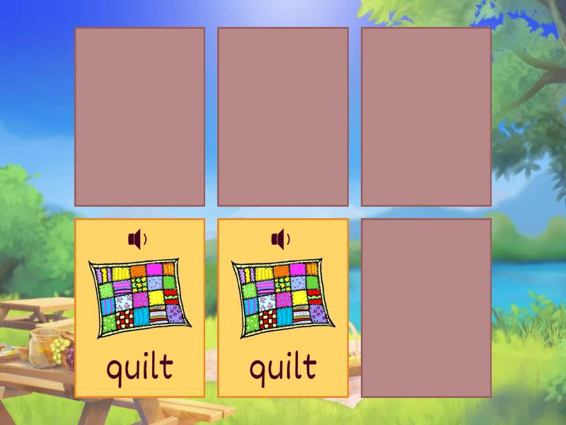 letter q - Matching pairs