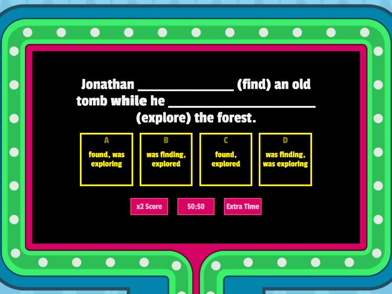 Past Simple Vs Past Continuous - Gameshow Quiz