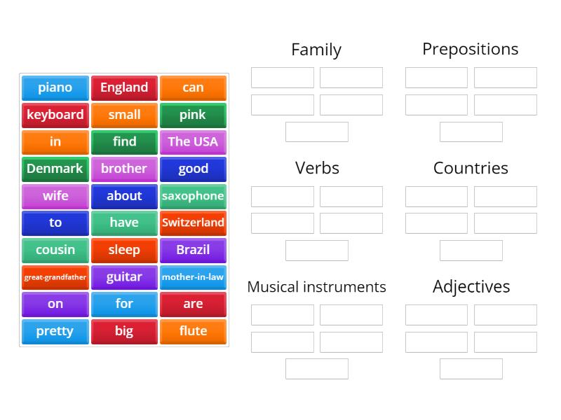 Categories - Group sort