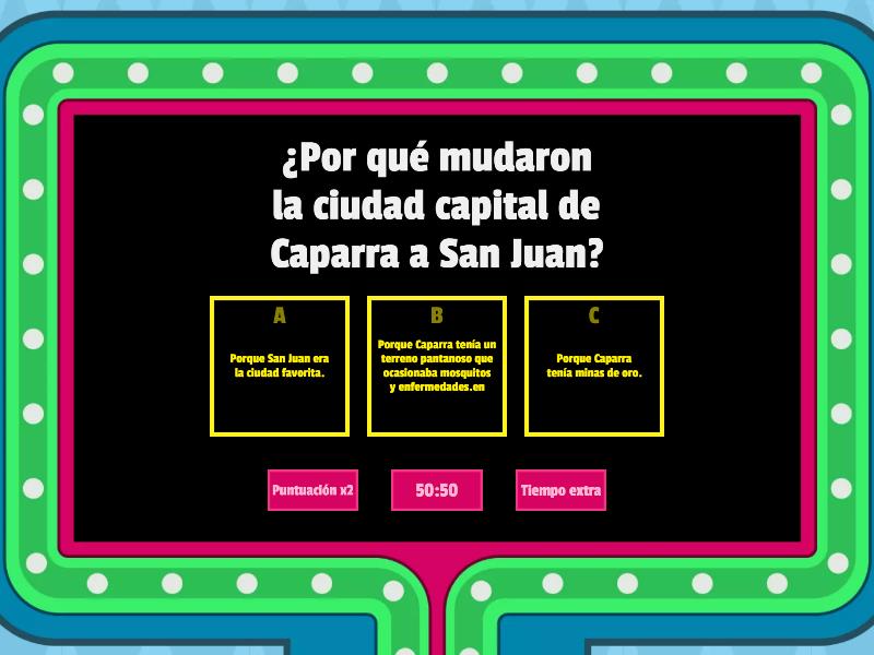 REPASO CAP. 10 NUESTRA ISLA, UNA COLONIA ESPAÑOLA - Concurso de preguntas
