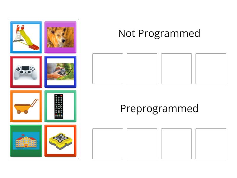 Preprogrammed devices - Group sort