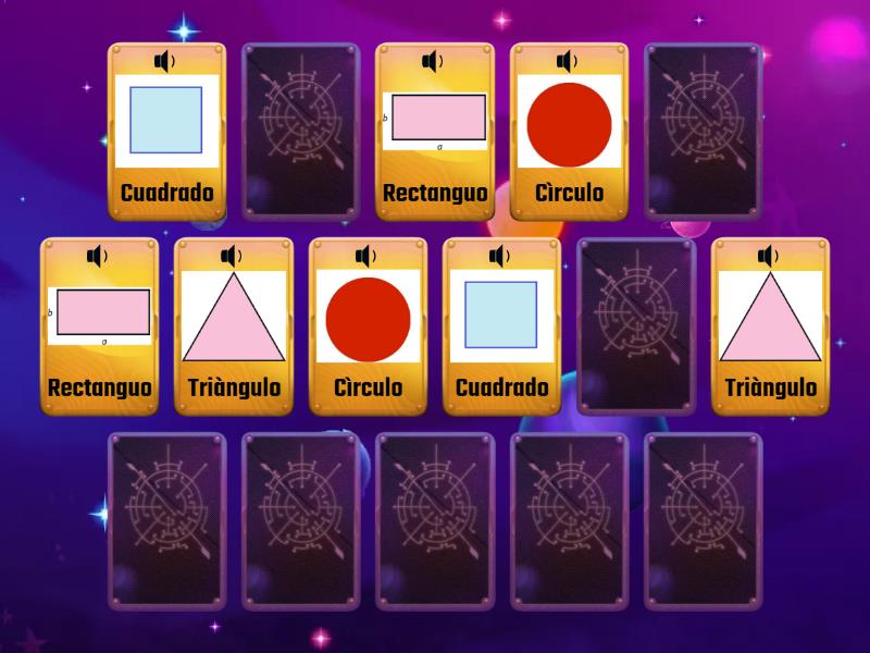 Conociendo las figuras geometricas - Matching pairs