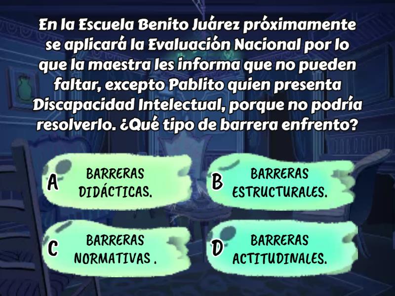 BARRERAS DE APRENDIZAJE COORD SALUD L040 - Cuestionario