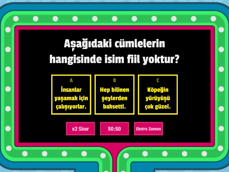 Fiilimsiler Gameshow - Gameshow Quiz