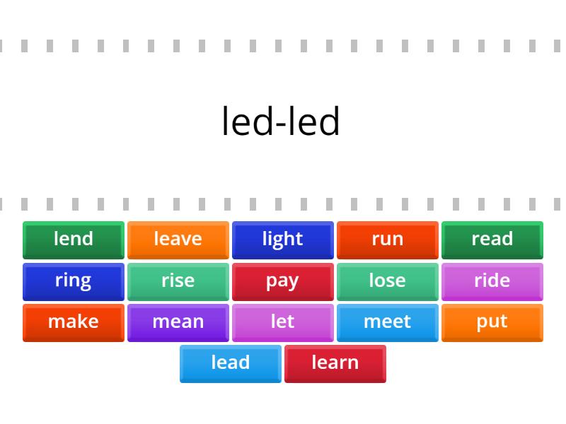 Irregular Verbs Starlight 6 L,M,P,R - Find the match