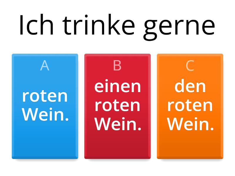 A2.1 Adjektivdeklination Mit Nullartikel, Definitem Und Indefinitem ...