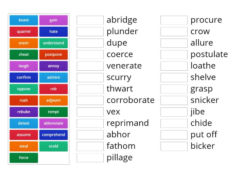 words-of-similar-meaning-verbs-match-up