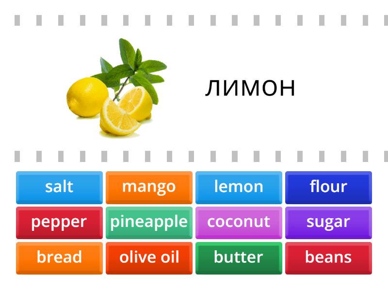 Spotlight 4 Module 3 Food - Find the match