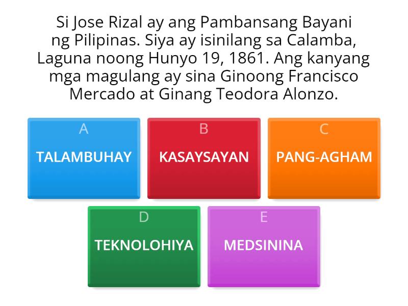 Maikling Pagtataya Blg. 3 (Ikatlong Termino) - Quiz