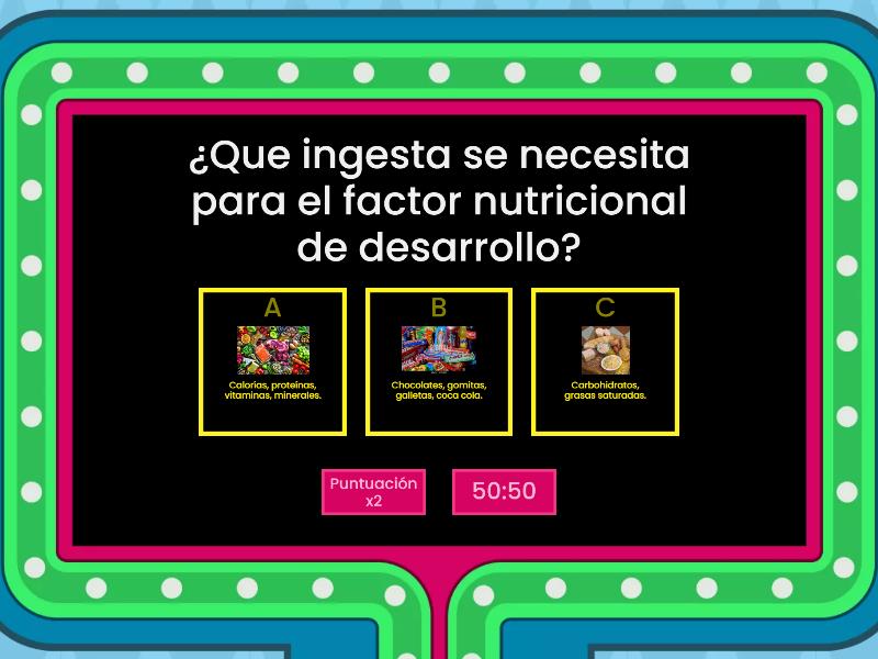 Factores Que Influyen En El Desarrollo Humano - Gameshow Quiz