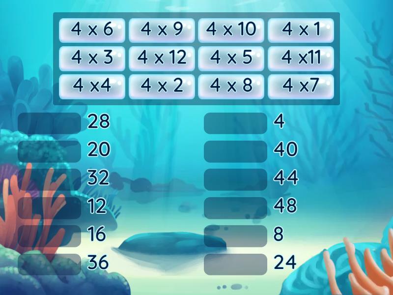 4-times-tables-match-up