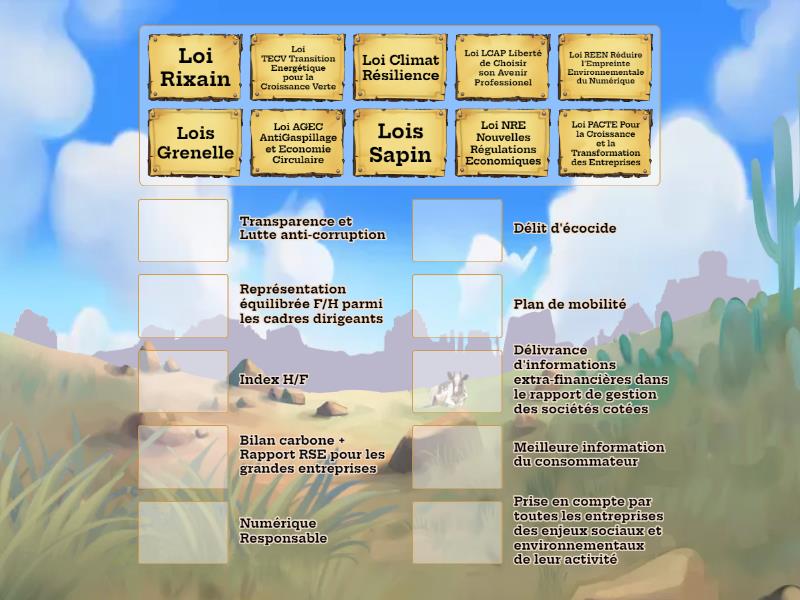 Règlementation RSE - Match up