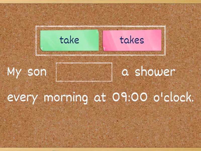 Present Simple Morning & Daily Routine A1 Unit1.2 Completar la frase