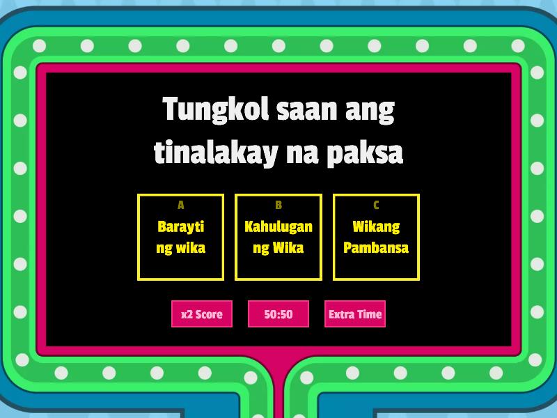 Barayti Ng Wika Gameshow Quiz 3289