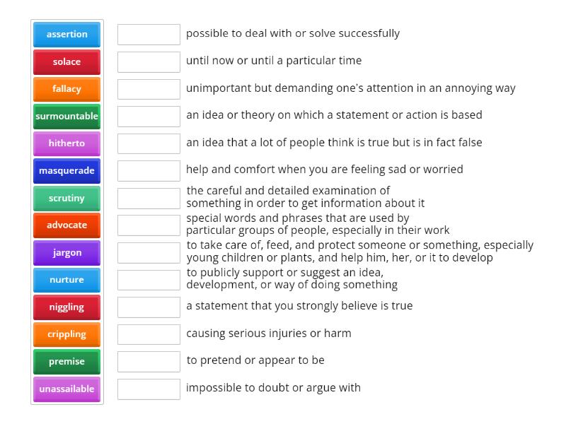 DIY Psychology Terms - Une las parejas