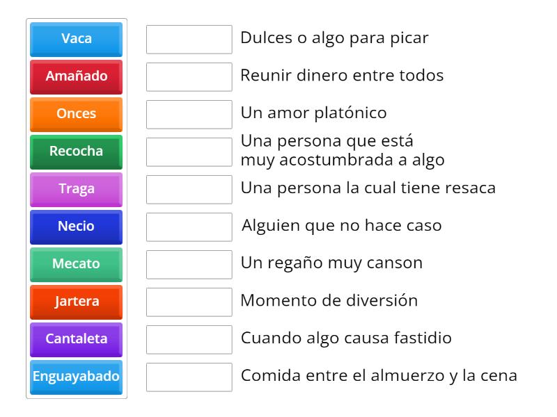 Jergas Colombianas - Match up