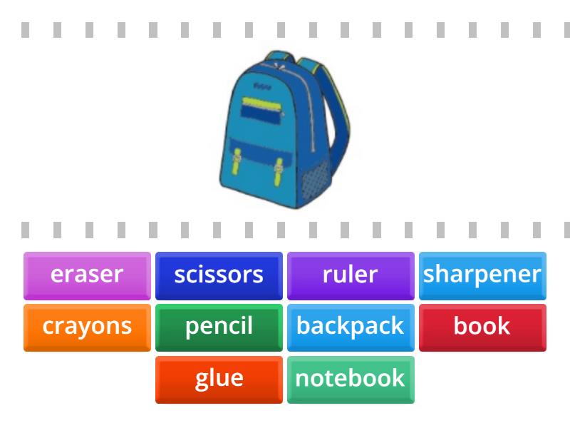 School objects - Find the match