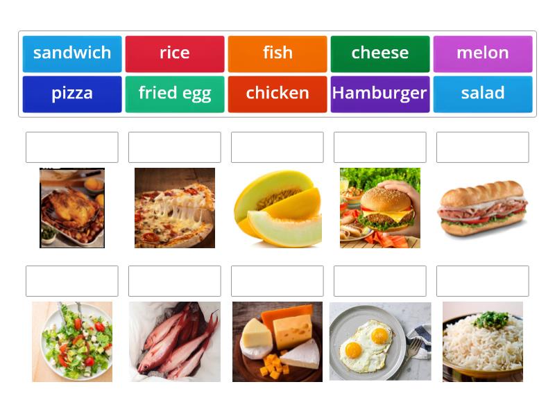 Food vocabulary - Match up