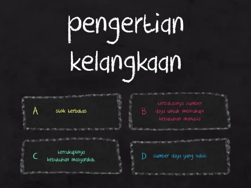 "KELANGKAAN" - Quiz