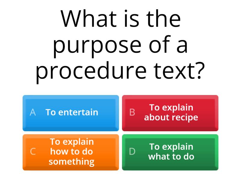 Procedure Text - Cuestionario