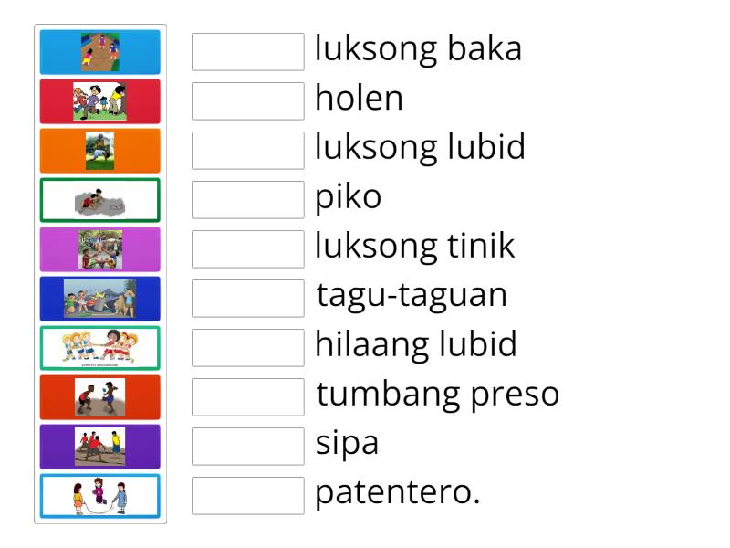 Mga Larong Pinoy - Match up