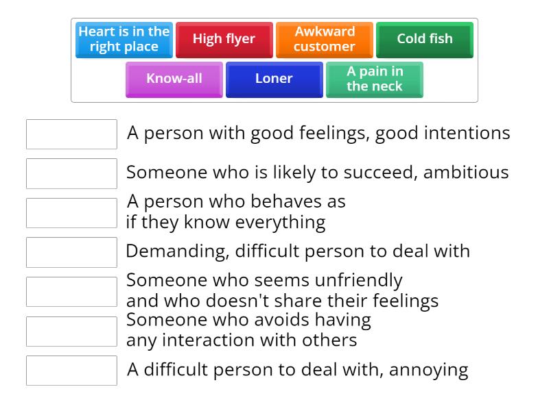 New Total English Upper Intermediate idioms, Unit 6 - Match up