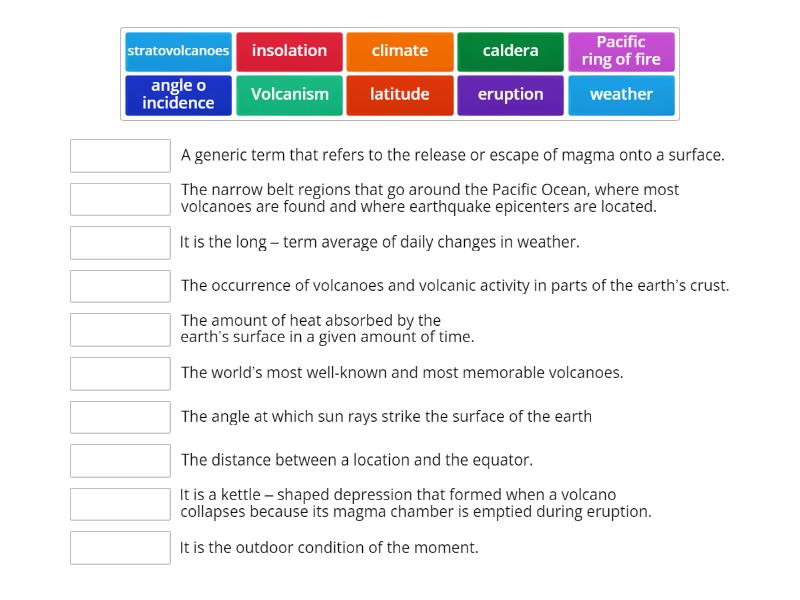 Science 9 - Reviewer (From your third quarter assessment) - Match up
