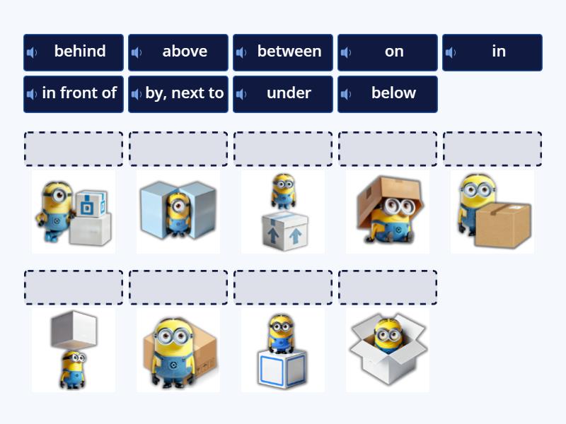 Prepositions of place - Match up