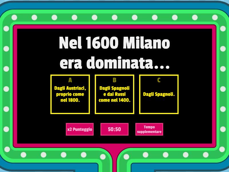 Il Nei Promessi Sposi Gameshow Quiz